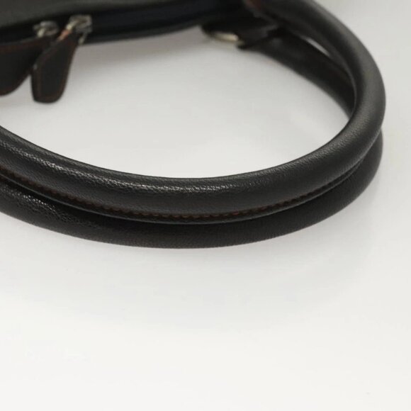 Christian Dior Trotter Canvas Hand Bag Navy Silver Auth sw686 - Picture 8 of 16